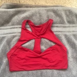 Boys and arrows red bikini top